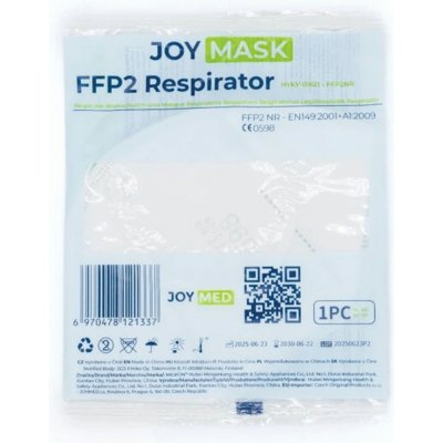 JoyMask FFP2 respirátor bílý 5 ks – Hledejceny.cz