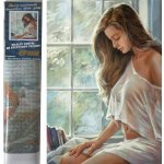 Norimpex Diamantový obrázek malování 30 x 40 cm Nahá žena u okna – Sleviste.cz