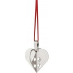 Georg Jensen Vánoční ozdoba Holiday Heart Palladium 2025 sběratelská edice, stříbrná barva – Hledejceny.cz