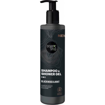 Organic shop sprchový gel 2 v 1 Blackwood a máta 280 ml – Zboží Dáma
