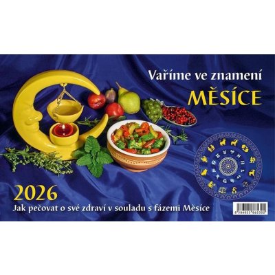 Vaříme ve znamení měsíce stolní 23 x 14 cm 2026 – Zboží Dáma