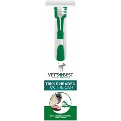 Vet´s Best Trojhlavý zubní kartáček pro psy 1 ks – Zboží Dáma