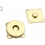 Pro Háčkování Magnetické zapínání 18 mm zlaté – Sleviste.cz