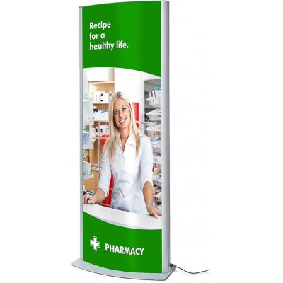 A-Z Reklama CZ Reklamní LED světelný Totem - DESIGN ARCUATO 2xA1 – Zboží Živě