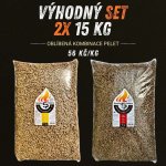 Smoky Pellets set dřevěných pelet Buk 15 kg a buk, třešeň 15 kg – Zboží Dáma