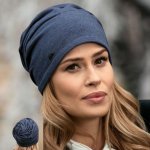 Willi dámská celoroční bavlněná čepice W-0034/D161 modrá – Sleviste.cz