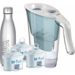Laica Aida modrá + filtrační patrona Biflux 3 ks + sportovní nerezová láhev – Sleviste.cz
