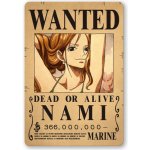 One Piece Samolepka Wanted Poster Nami – Zboží Živě
