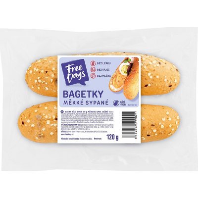 Amaranth Bezlepkové bagetky sypané 2 ks 120 g – Sleviste.cz