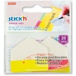 Hopax Stick'n Arrow Tabs - samolepicí záložky - 38 × 38 mm, žluté/červené – Hledejceny.cz