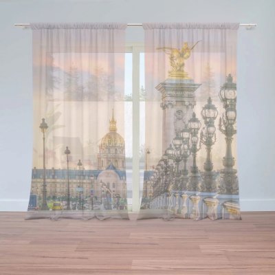 Záclony Paříž Elysejský palác: 2 ks - 150x250 cm - Sablio – Hledejceny.cz