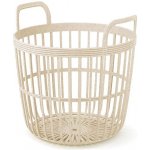 Prosperplast Koš s uchy Zoe Basket Eco Wood krémový 41,9cm – Zboží Mobilmania
