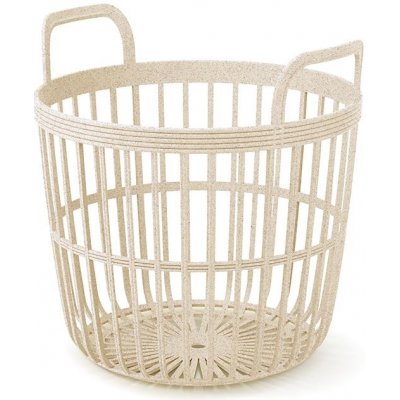 Prosperplast Koš s uchy Zoe Basket Eco Wood krémový 41,9cm – Zboží Mobilmania