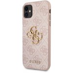 Pouzdro Guess Big 4G Metal Logo Hard Case iPhone 11, růžové – Zboží Mobilmania