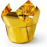 Dortisimo Košíčky na muffiny Tulip zlaté 5x7 cm 50 ks – Sleviste.cz