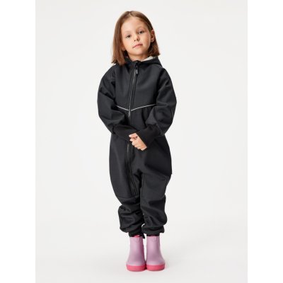 Unuo Unuo Batolecí softshellová kombinéza s beránkem Mini Černá Žíhaná – Sleviste.cz