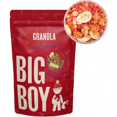 Big Boy Proteinová granola s bílou čokoládou a ovocem 360 g – Sleviste.cz