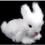 Velikonoční zajíček plyšový do věnců a truhlíků, barva 1 bílá – Zboží Mobilmania