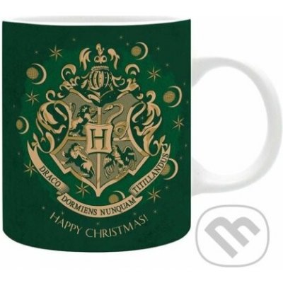 Harry Potter keramický hrnček 320 ml - X-MAS Hogwarts zelený - ABYstyle – Zboží Mobilmania