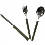 MIL-TEC Příbor CAMPING skládací 3ks s pouzdrem – Zboží Dáma