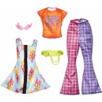 Mattel Barbie Fashions 2ks oblečení Love Hippie – kalhoty + šaty a doplňky HJT34 – Zbozi.Blesk.cz