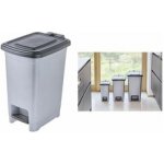 Keeeper Nášlapný ODPAD.KOŠ 40 L, SVĚTLE STŘÍBRNÁ – Zboží Dáma