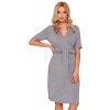 Těhotenské a kojící pyžamo a košilka Dn-nightwear těhotenská noční košile TCB.9116 dark grey