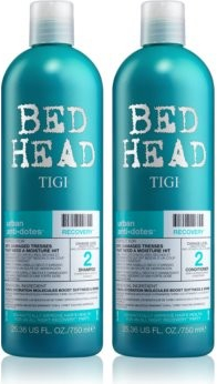 Tigi bed head šampon pro suché a poškozené vlasy 750 ml + kondicionér pro suché a poškozené vlasy 750 ml dárková sada