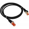 síťový kabel A-Lan KKS6CZA5.0 Cat6 F/UTP (FTP), 5m, černý