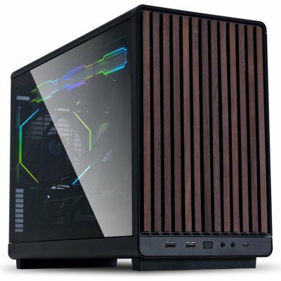 Lian Li A3-mATX Black (Wooden Front + Glass) G99.A3X-WDG.00 – Zbozi.Blesk.cz