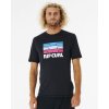 Pánské Tričko Rip Curl SURF REVIVAL PEAK black lycra