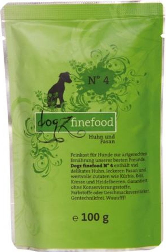 Dogz finefood Adult No.4 s kuřecím & bažantím masem 100 g