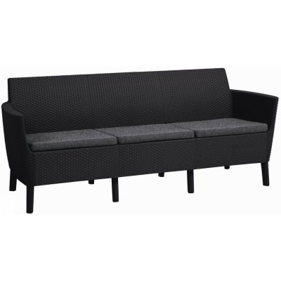 KETER SALEMO 3 seater sofa grafit – Zboží Mobilmania