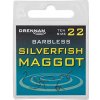 Rybářské háčky Drennan bez Protihrotu Silverfish Maggot Barbless vel.16 10ks