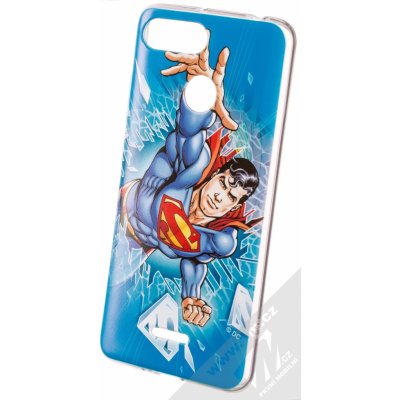 Pouzdro DC Comics Superman 005 TPU ochranné silikonové s motivem Xiaomi Redmi 6 modré – Zboží Mobilmania