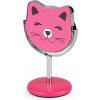 Kosmetické zrcátko Prima-obchod Kosmetické zrcátko stolní kočka 4 pink