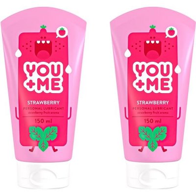 YOU ME Strawberry se šťavnatým jahodovým aroma 2× 150 ml – Zbozi.Blesk.cz