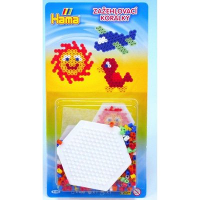 Hama H4106 Korálkový set s šestiúhelníkem 400 korálků – Zboží Mobilmania