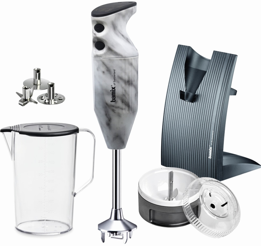 Bamix Swissline 200 W typ C Design Edition White Marble 1002.507
