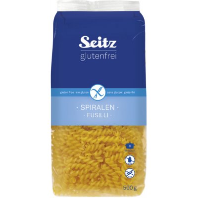 SEITZ Těstoviny Fusilli vřetena bez lepku 0,5 kg – Hledejceny.cz