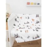 MKLuzkoviny.cz Dětská deka do postýlky mikroplyš Exclusive Zimní les – Sleviste.cz