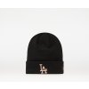 Čepice New Era MLB Wmns Metallic Logo Cuff Knit Los Angeles Dodgers Black