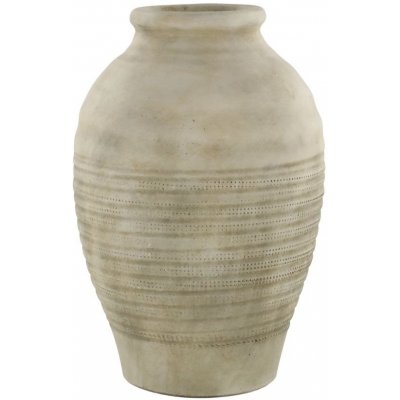 Béžová antik dekorační terakotová váza Lourdes - Ø 29*44 cm - Chic Antique – Hledejceny.cz