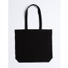 Nákupní taška a košík Printwear Bavlněná taška s bočním přeložením XT95 Black