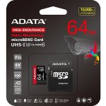 Adata MicroSDXC 64GB High Endurance AUSDX64GUI3V30SHA2-RA1 – Hledejceny.cz