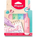 Maped zvýrazňovač Fluo Peps Pastel sada 4 ks 40308 – Hledejceny.cz