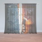 Sablio Záclony Ohnivý saxofon: 2ks 150x250cm – Hledejceny.cz