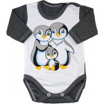 Kojenecké body dlouhý rukáv Tučňáčci – Hledejceny.cz