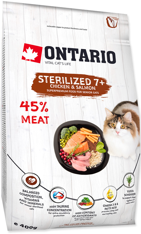 Ontario Cat Sterilised 7 + 6,5 kg