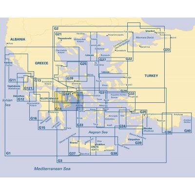 Námořní mapa Imray G14 Saronic and Argolic Gulfs IMG14 – Sleviste.cz